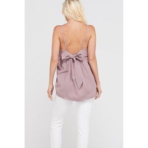 Tencel Cami Low Back Bow Sash